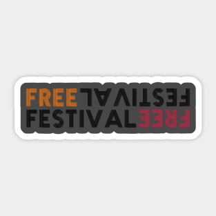 FREE FESTIVAL CONCERT SUMMERTIME Sticker